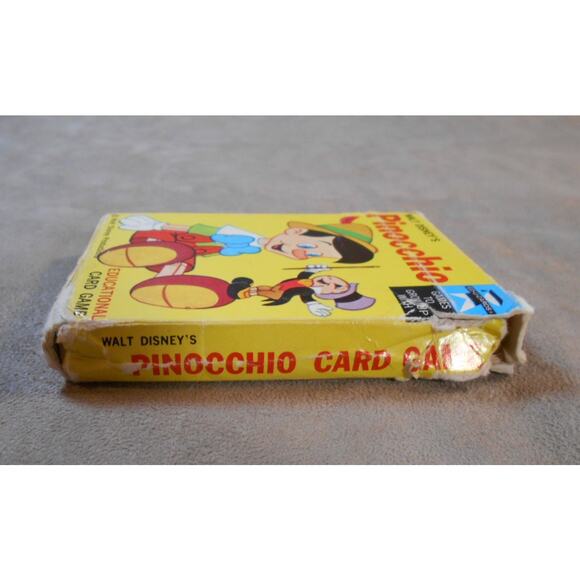 Vintage 1968 Walt Disney Pinocchio Word Card Game ED-U Cards Complete - Picture 8 of 8